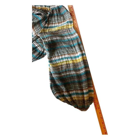 Ryu long sleeved balloon sleeved boho floral cotton floral  embroidered blouse - Picture 13 of 14